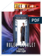 Doctor Who Solitare Story Game Rules Book (Sept10)