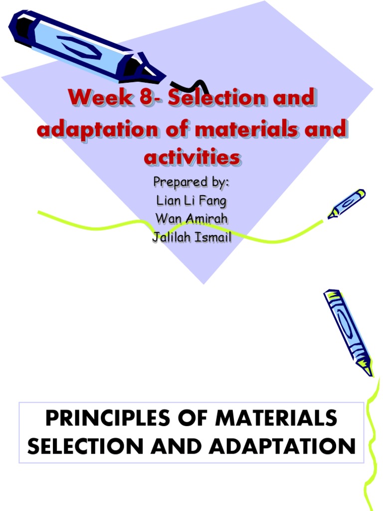 Principles of Materials Adaptation Textbook Accent (Sociolinguistics)