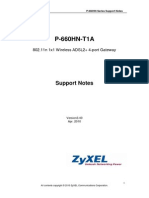 ZYXPRE660HN-T1AP-660HN-T1A
802.11n 1x1 Wireless ADSL2+ 4-port Gateway