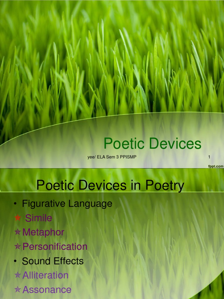 Poetic Devices for ELA Students | PDF | Language Arts & Discipline | Art