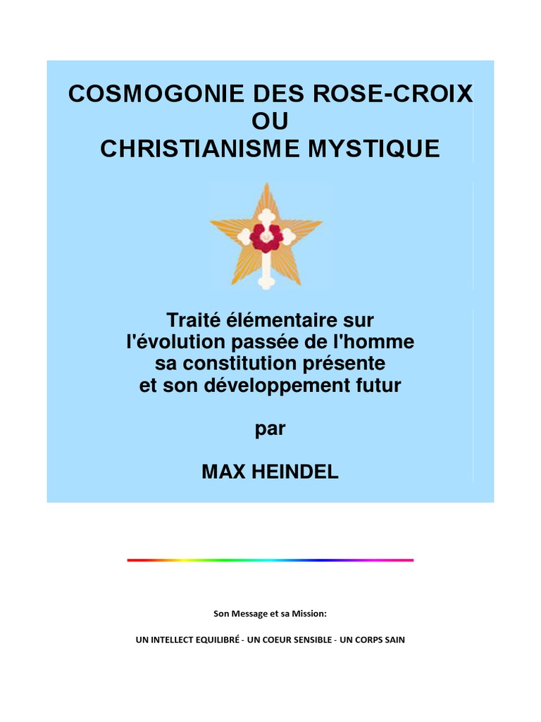 Cosmogonie Des Rose Croix - 