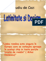 Studiu de Caz Latinitate Si Dacism