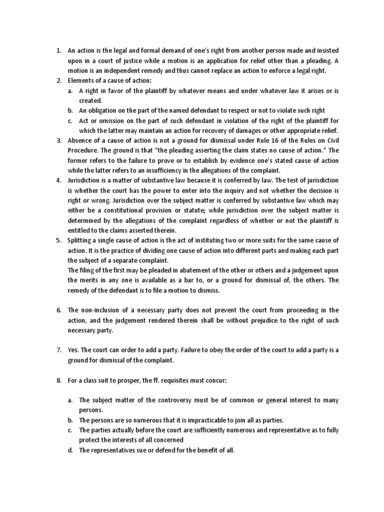 Answers To Midterms in Remedial Law Review | PDF