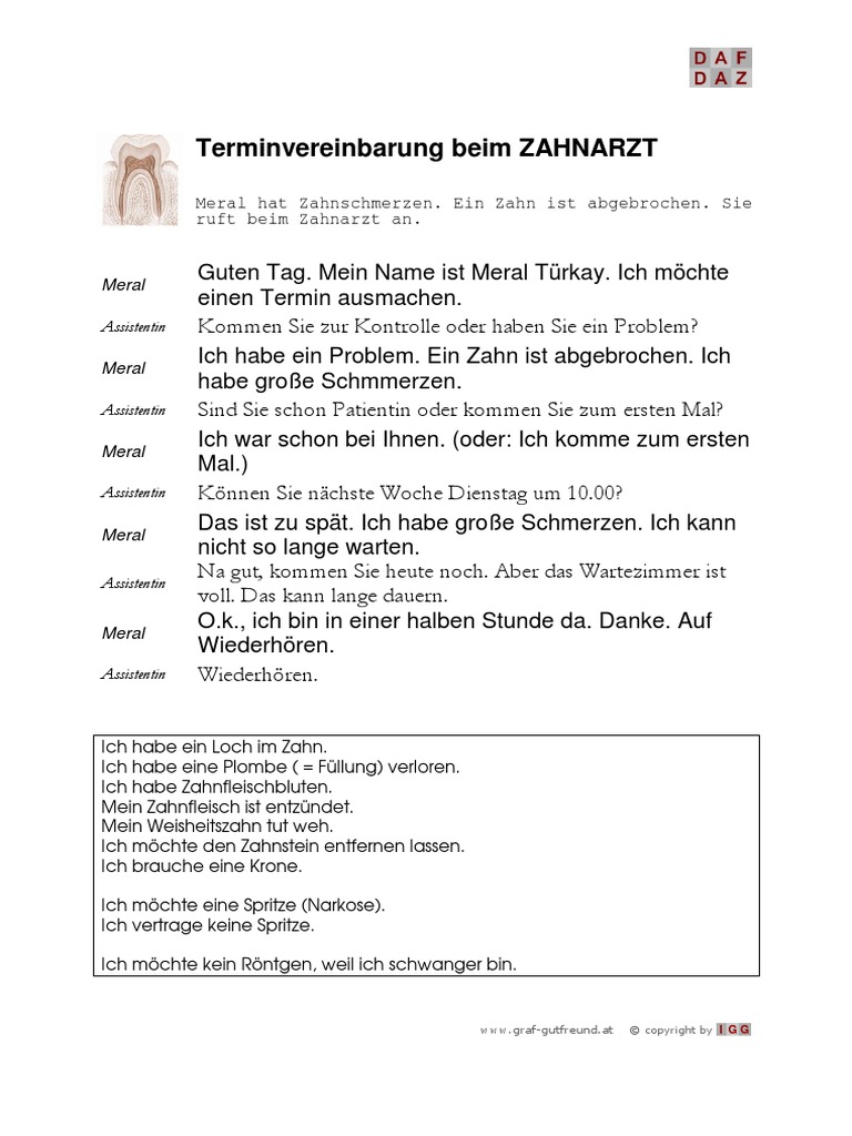 Zahnarzt Termin Ausmachen