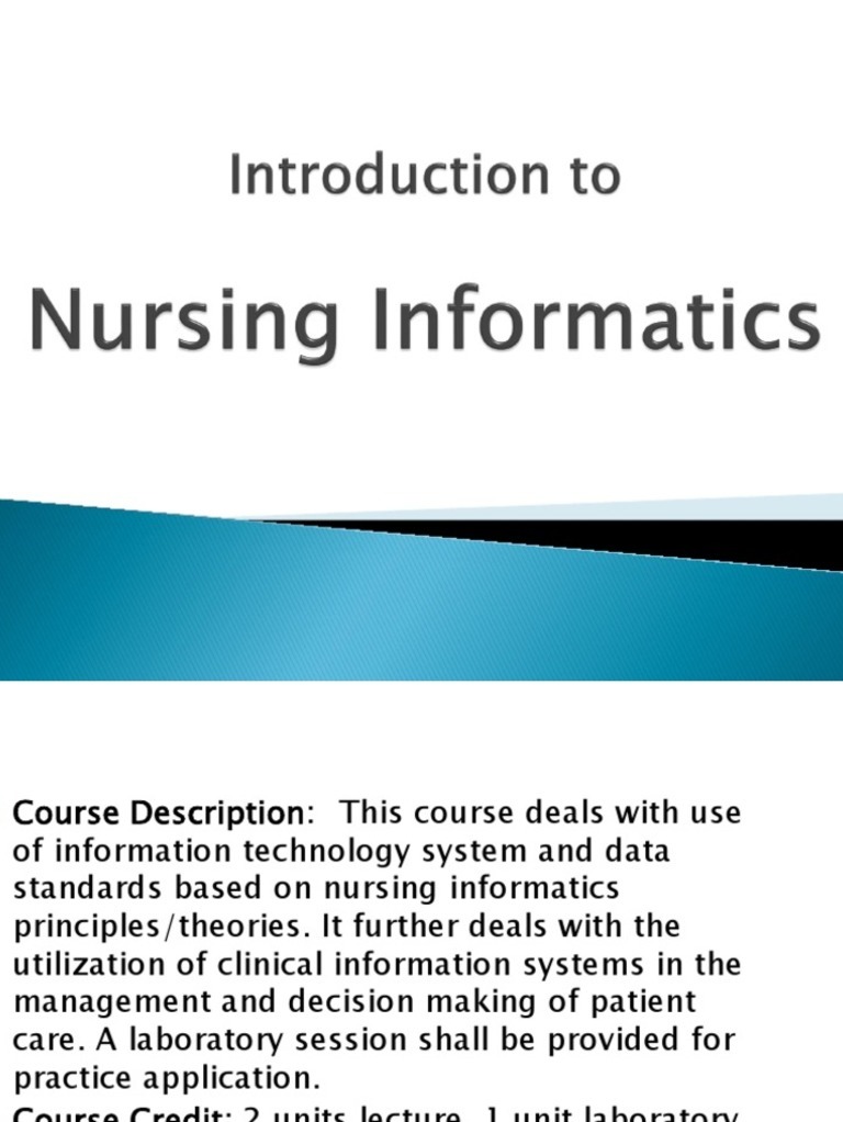 why is nursing informatics important essay