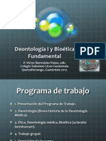 2012 CSLG Deontologia y Bioetica 01 Introduccion General