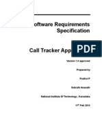 Software Requirement Specification Report For Call Tracking Application