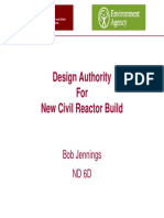 Design Authority For New Civil Reactor Build