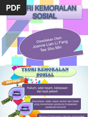 Teori Kemoralan Sosial Pdf