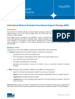 IMG Recruitment Support Package Guidelines 2013-14
