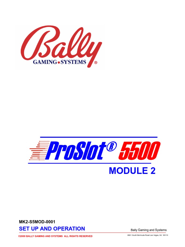 Bally 5500 slot machine parts list