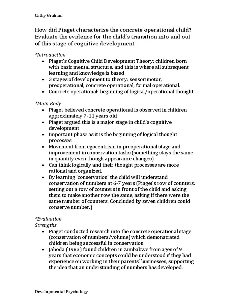piaget essay