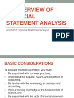 An Overview of Financial Statement Analysis