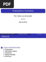 Lógica Proposições e conectivos logico