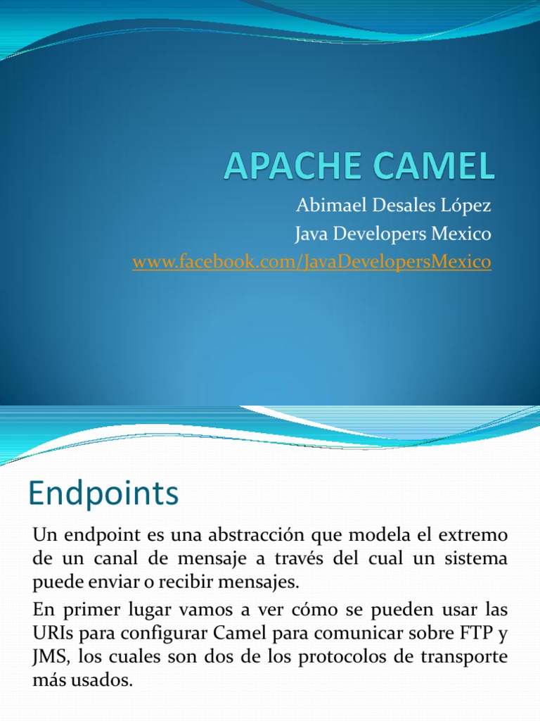 Apache Camel | PDF | Java (lenguaje de programación) | Plataforma Java