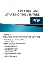 Creating and Starting The Venture
