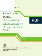 Advanced Management Accounting Vol.-Ii (Practice Manual) - g2