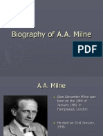 Biography of A A Milne