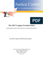 2013 Campus Freedom Index