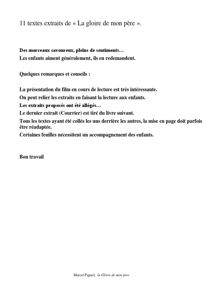 La Gloire De Mon Pere Questionnaire Lecture la-Gloire-de-mon-pere.pdf