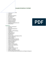 Ibps So It Syllabus