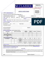 VPM Classes Application Form