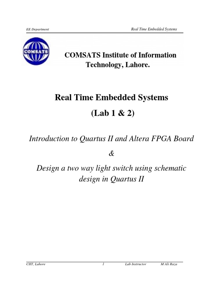 Quartus II Lab: Schematic Design Guide | PDF | Field Programmable Gate ...