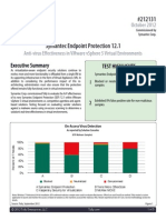 Executive Summary: Anti-Virus Effectiveness in Vmware Vsphere 5 Virtual Environments