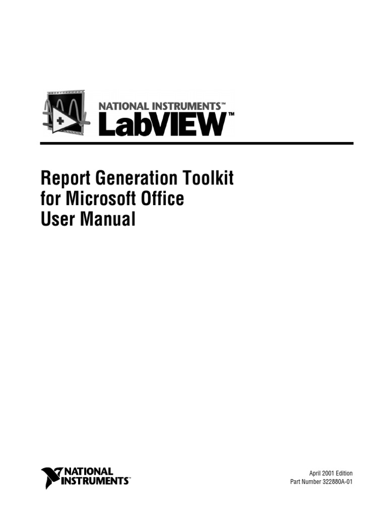 Create Report in Labview | PDF | Microsoft Excel | Microsoft Word