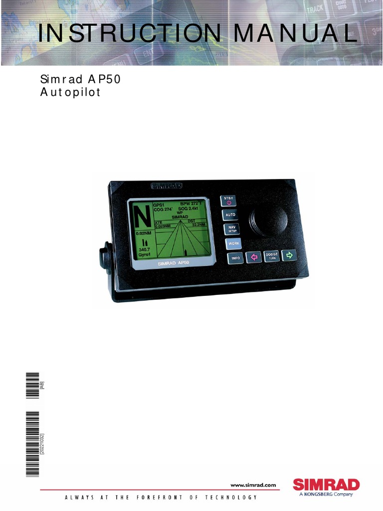 AP50 Instruction Manual (Handbook) | PDF | Ships | Rudder