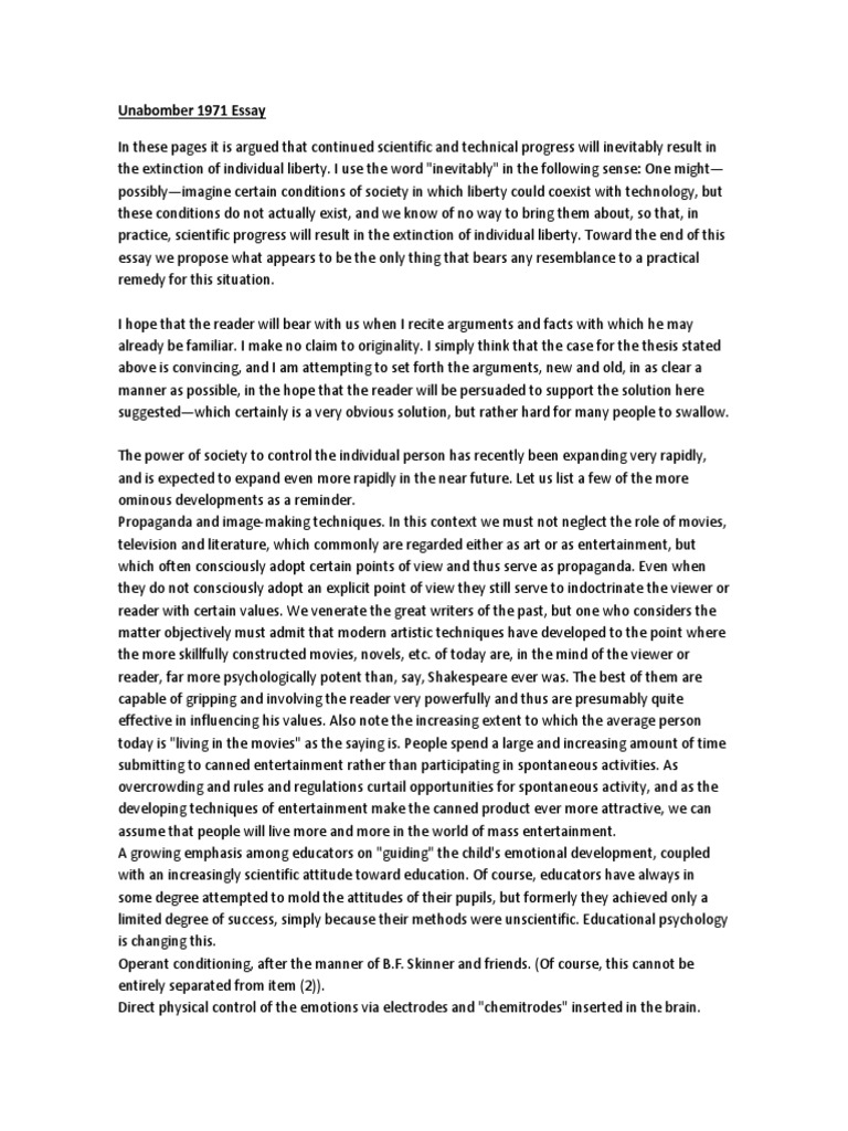 Ted kaczynski iq picture