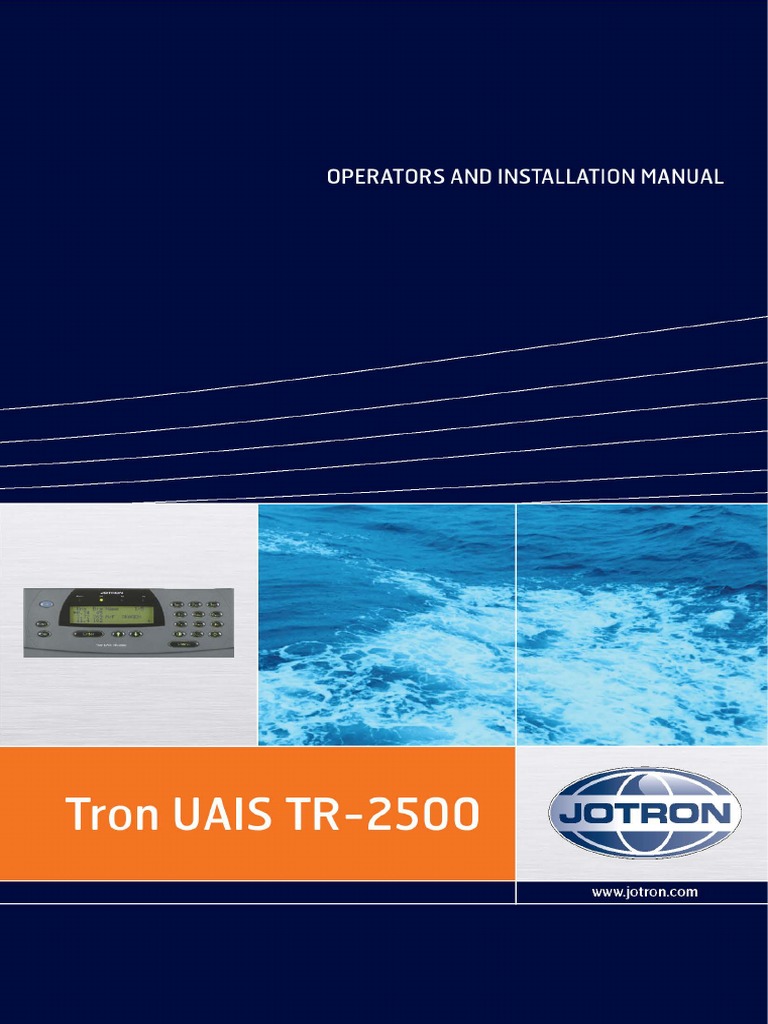 JOTRON TRON UAIS TR-2500 - Operation - Installation Manual | PDF.