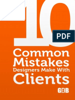 10 Common Mistakes Designers Make With Clients Free eBook