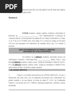 AÇÃO DE EXONERAÇÃO DE PENSÃO ALIMENTÍCIA