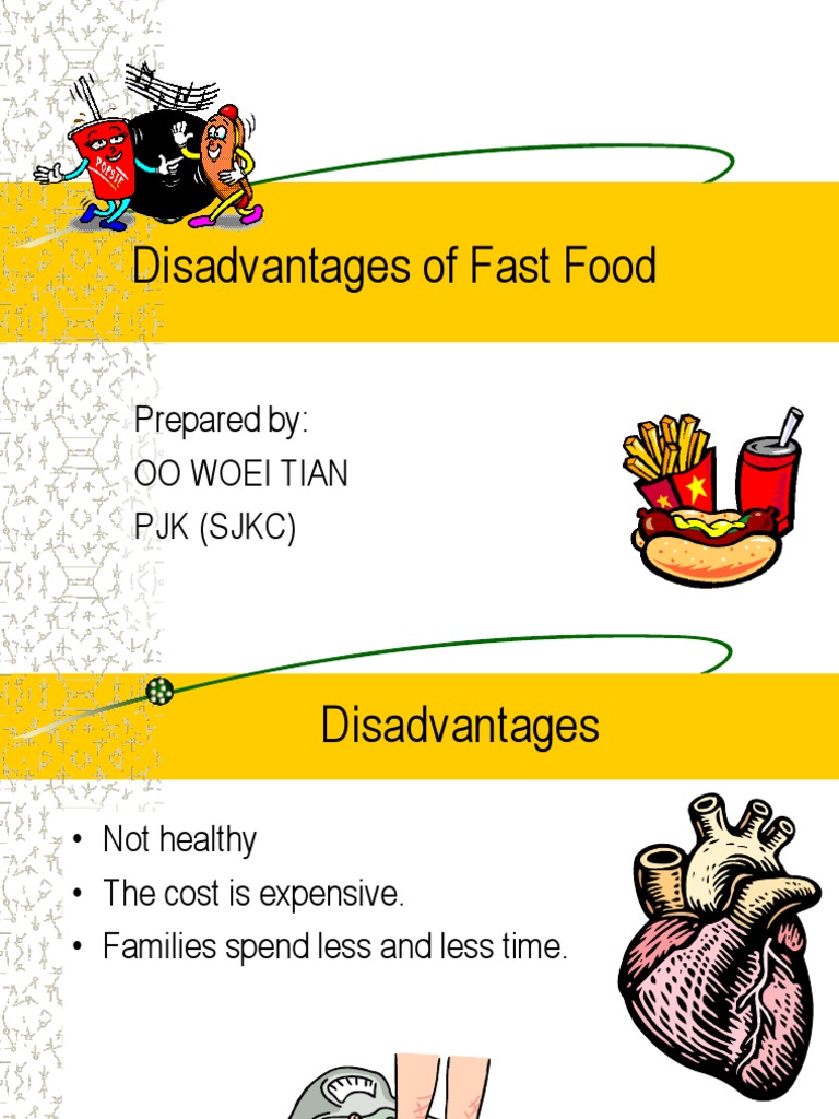 Disadvantages of Fast Food PDF