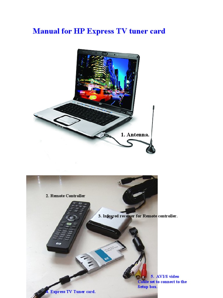 Express TV Tuner Card PDF Television Remote Control