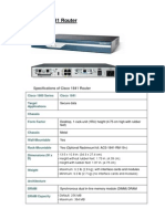 Spesifikasi Cisco 1841 Router