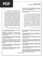 INTERPRETAÇÃO DE TEXTO CESPE C OU E SILVIO LUCIO SG