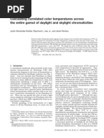 Calculating Correlated Color Temperatures Across the Entire Gamut of Daylight and Skylight Chromaticities