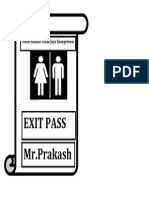 Exit Pass MR - Prakash: Pusat Bahasa Titian Jaya Georgetown