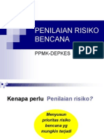 Penilaian Risiko Bencana Risk Assessment (Depkes)