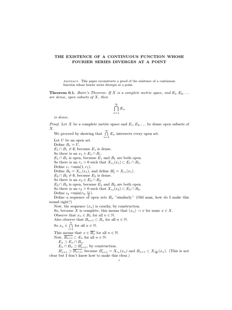 Advanced Fourier Series Analysis | PDF