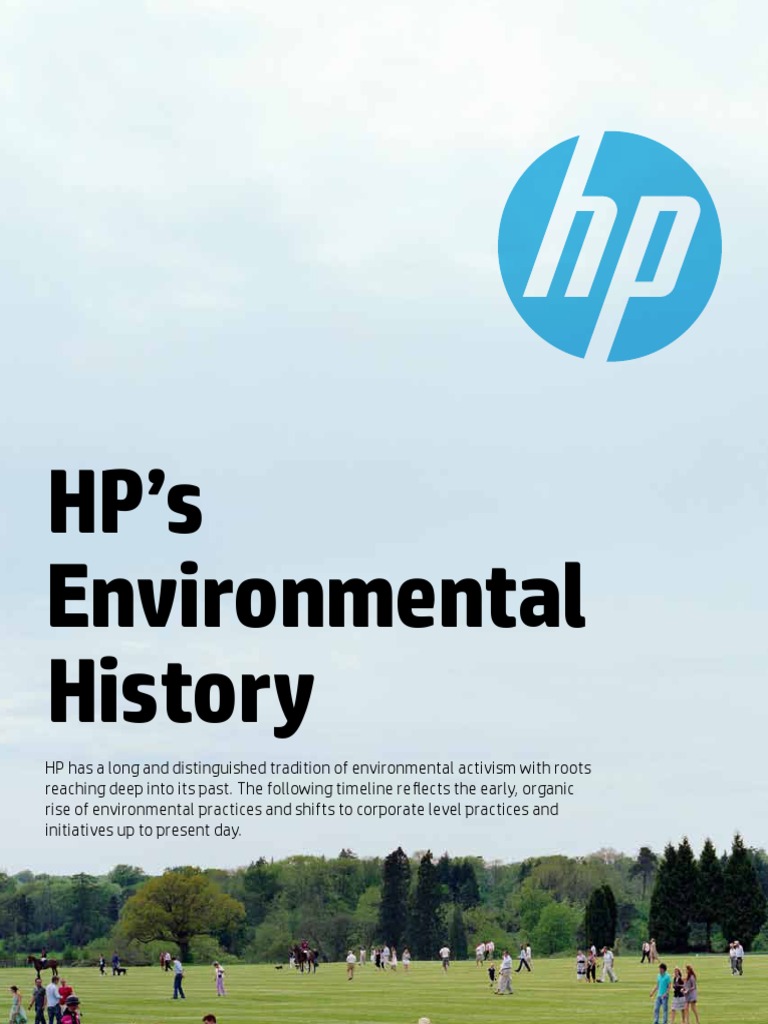 HP Environmental History PDF Hewlett Packard Data Center