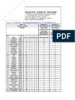 Physics Exam Student List Worksheet