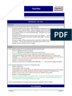 Test Plan for - Sample Process