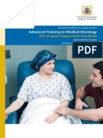Advanced Training in Medical Oncology: 2012 Program Requirements Handbook