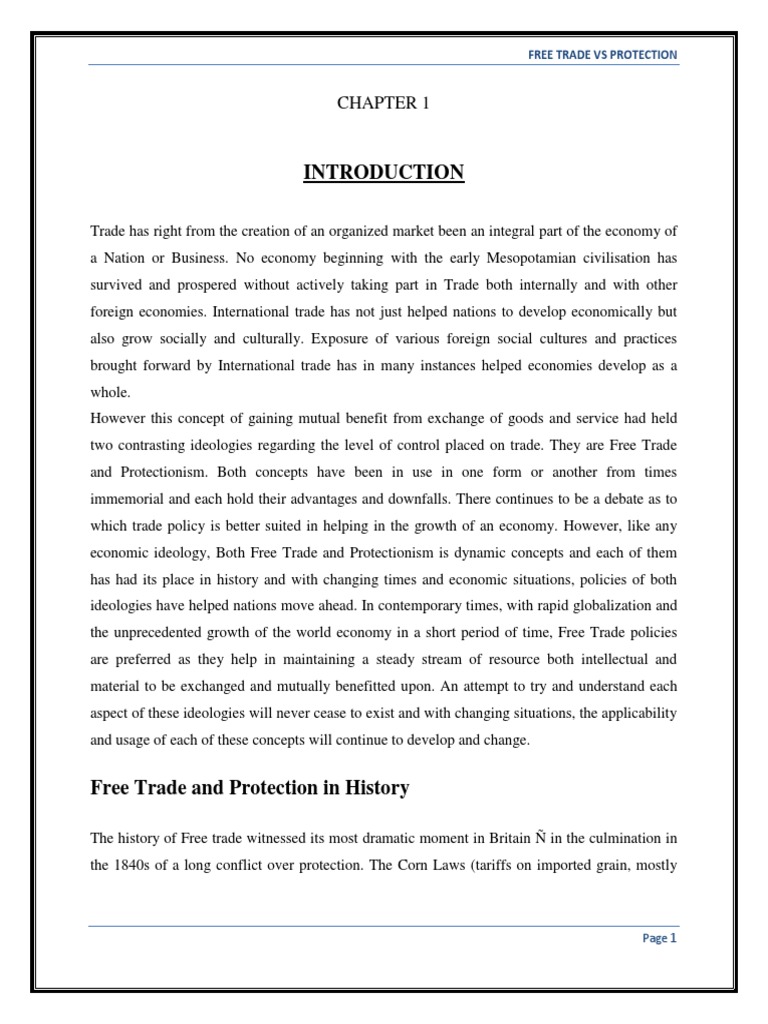 Free Trade vs. Protectionism Explained | PDF | Protectionism | Free Trade