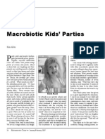 Macrobiotic Kids' Parties: Kim Allen