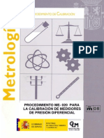 Procedimiento Calibrac Medidores de Presión