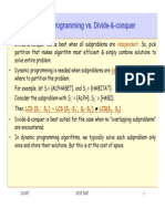 Dynamic Programming vs. Divide-&-Conquer: Independent